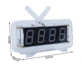 DC 5V Green LED Electronic Clock DIY Kit Date Time Temperature Alarm Clock Electronic Soldering Practice Kit